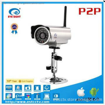 Waterproof IR-CUT Wireless CCTV Camera with WAN and LAN browsing